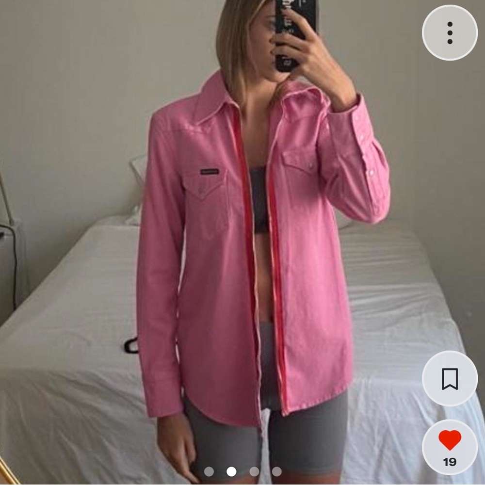 Calvin Klein Colorblock Denim Jacket - Picture 2 of 4